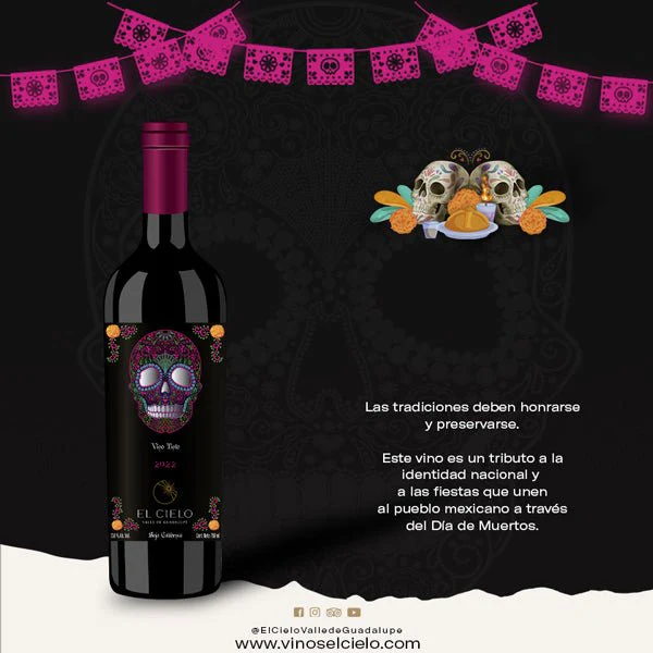 Vino Tinto Eclipse Edición Dia De Muertos - Image 4